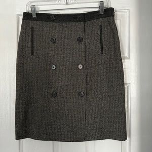 Ann Taylor lined grey pencil skirt, size 6